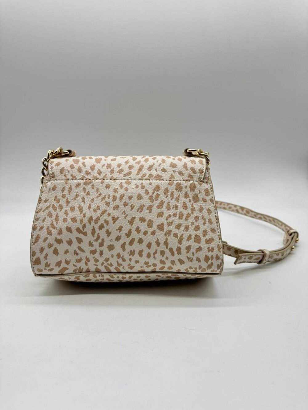 INC Sibbell faux-leather women's mini crossbody bag -Bone microspots /Beige~ - Picture 8 of 10